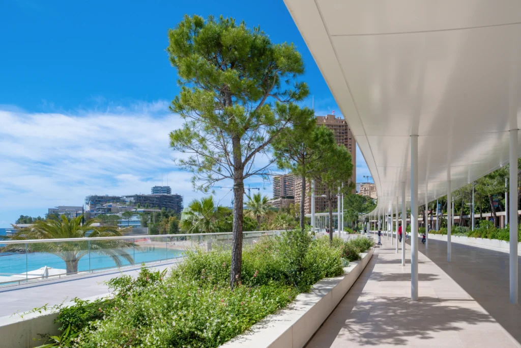 Tranquil garden paths surrounded by exotic plants in Monaco