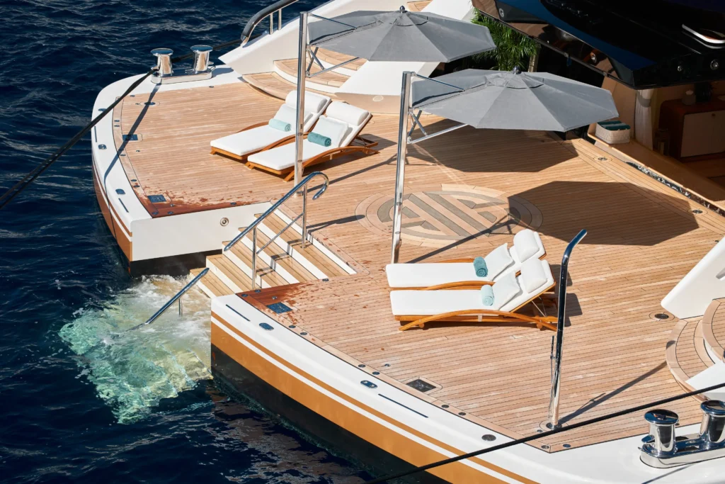 Luxury yacht moored in the French Riviera