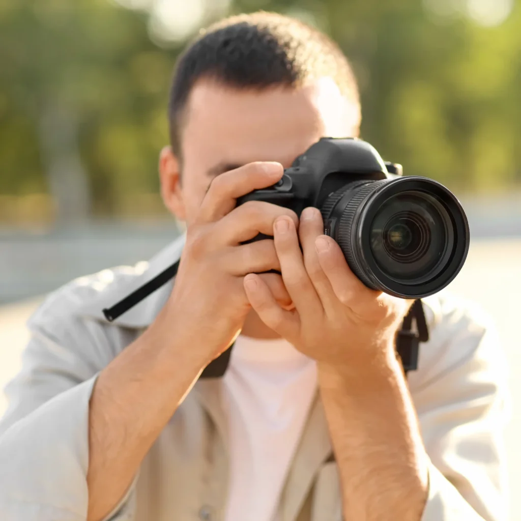 Photographer taking a picture during a luxury travel experience