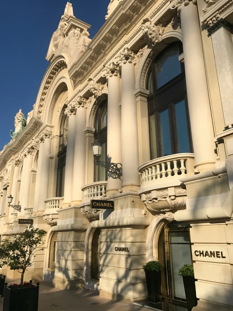 Chanel boutique at the base of the Monte Carlo Opera House in Monaco