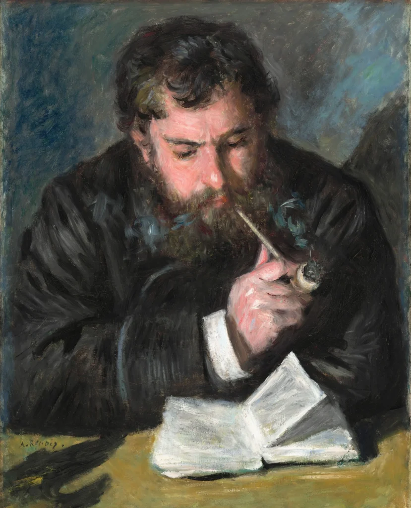 Portrait of Claude Monet, renowned French impressionist painter