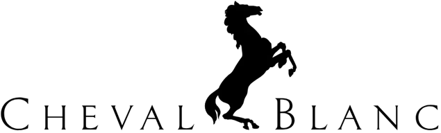 Cheval Blanc Maisons logo featuring a stylized horse profile for ultra-luxury LVMH hospitality