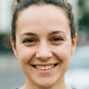 Authentic portrait of satisfied traveler with genuine smile